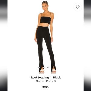 NEW-Revolve-Norma Kamali Spat Legging-Black